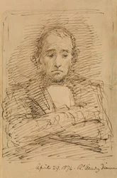 Benjamin Disraeli, skissert på en Royal Academy Dinner