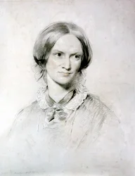 Charlotte Bronte , engelsk forfatter, 1850