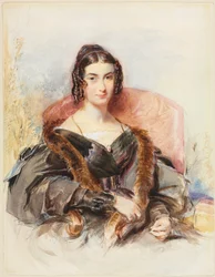 Portrett av en kvinne, ca. 1830-1835.
