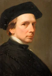 Portrett av kunstnerens selvportrett, 1853-55.