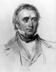Thomas Babington Macaulay, i en alder av 49. gravert av William Holl, ca. 1850-tallet