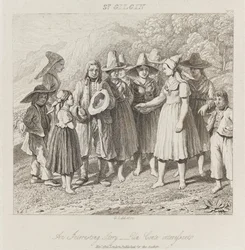 Interessant historie, St. Gilgin, ca. 1821 (radering)