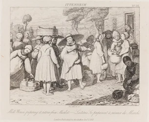 Milk Women, Ittenheim, ca. 1821 (radering)