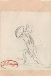 Ladende figur med skjold