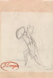 Ladende figur med skjold