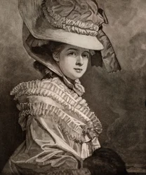 Miss Cumberland, sent på 1700-tallet, 1912.