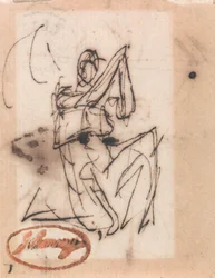 Sittende klassisk figur