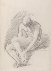Sittende mann