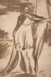 Studie til portrettet av George Spencer, den fjerde hertugen av Marlborough