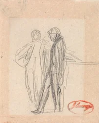 To stående figurer