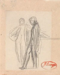 To stående figurer