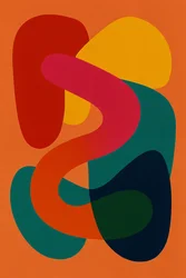 Balanse i kaos, 2025 (akryl på lerret)