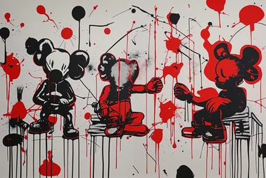 «Lidenskapens neve», 2024 (akryl på lerret)