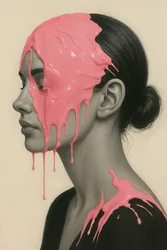 Kjøttminne, 2025 (akryl på lerret)