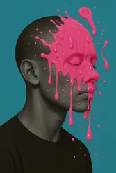 Glossed Over, 2025 (akryl på lerret)