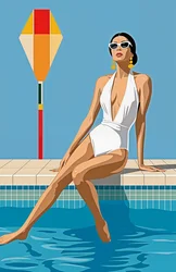 Hun eier stillheten, 2025 (akryl på lerret)