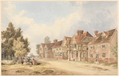 Landsbyen Chiddingstone, Kent