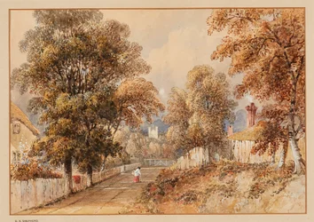 East Stratton (akvarell)