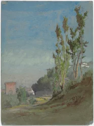 Albano, Italia, ca. 1872 (akvarell med gouache over grafitt)