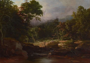 Stream in the Mountains, ca. 1850 (olje på lerret)