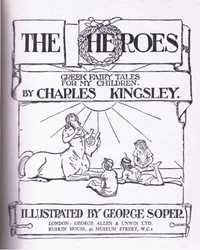 Tittelsidedesign, fra The Heroes utgitt av George Allen og Unwin 1929