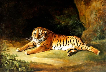 Tiger (olje på lerret)