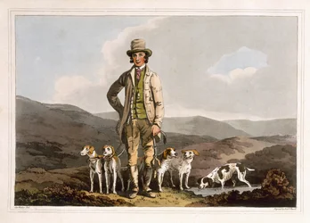 The Dog Breaker, gravert av Robert Havell den eldste, utgitt 1814 av Robinson and Son, Leeds