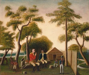 Marion feirer den britiske offiseren på søte poteter, 1848.