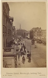 Princes Street, Edinburgh, sett østover