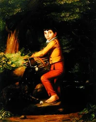 Vedhuggeren, ca. 1835 (olje på lerret)