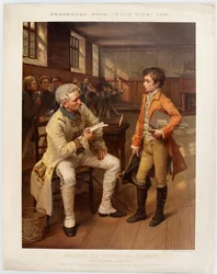 ?Wellingtons første møte med franskmennene?, 1785