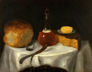 A Kitchen Still Life (olje på lerret)