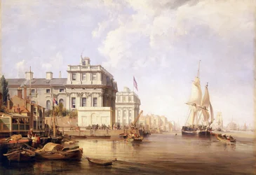 Utsikt over Greenwich Hospital, fra Themsens nordbredde