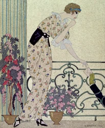 "Gazette du Bon Ton", kostymetallerken fra "N