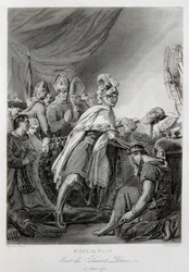 LOUIS IX, Saint Louis, av Frankrike (gravering)