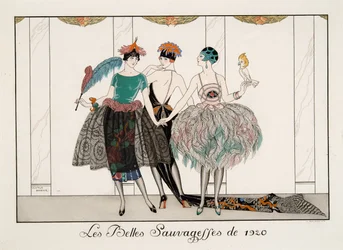 The Beautiful Savages of 1920, gravering av H. Reidel