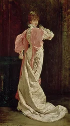 Sarah Bernhardt (1844-1923) i rollen som dronningen i «Ruy Blas» av Victor Hugo, 1879