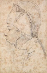 Francois Hanriot (1761-94) (blyant på papir)