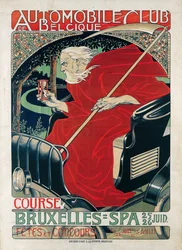 Bilklubben Belgia. Race Brussel - Spa, 1898.