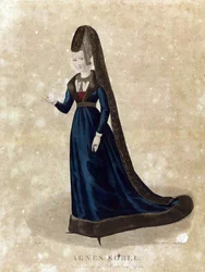 Agnes Sorel, sent på 1700-tallet (litografi)