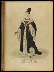 Marie av Anjou, dronning av Frankrike, slutten av 1700-tallet.