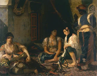 Algerisk scene, kvinner i Alger