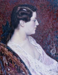 Kvinne med nakne bryster, 1907