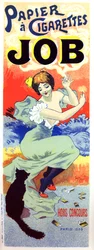 Job sigarett papir. Plakat av Georges Meunier