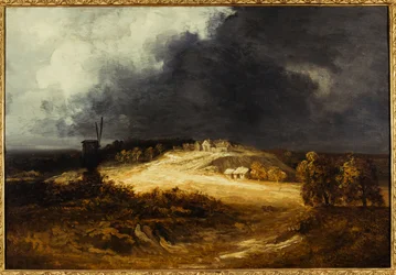 Møller i Montmartre, ca. 1830 (olje på papir, montert på lerret)