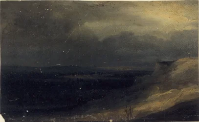 Antatt utsikt over Montmartre, ca. 1830 (maleri)