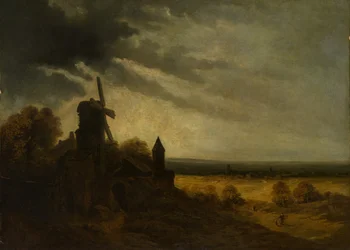 Møllen i Montmartre, sannsynligvis ca. 1820.