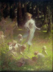 Fe og sprites i underskogen