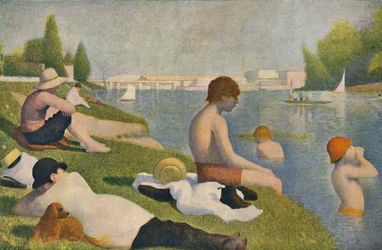 Badet, badende ved Asnières, 1884, 1937.