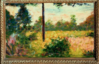 Tre i Barbizon (olje på lerret)